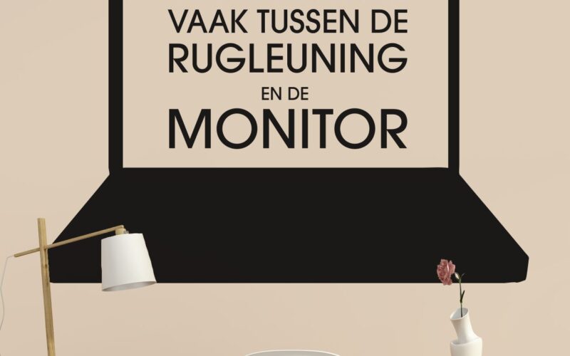 Muursticker Laptop Grap