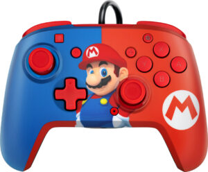 PDP Faceoff Deluxe+ Audio Wired Controller - Super Mario