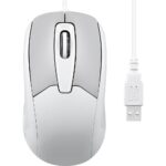 Perixx PERIMICE-209 U M Muis Kabelgebonden Optisch Beige 3 Toetsen 1000 dpi