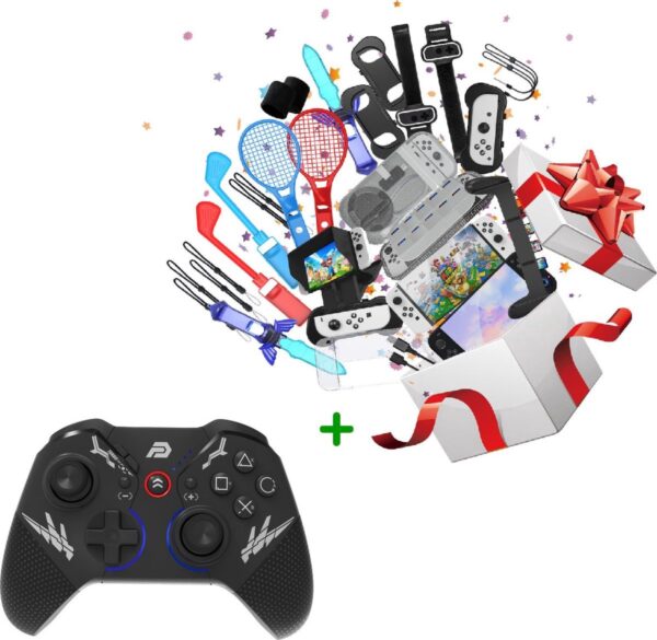 PlayCool Pro Controller en Accessoires Set geschikt voor Nintendo Switch/OLED