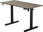 SENSE7 NOJO Bureau Computerbureau Gamingbureau 120 x 60 cm Elektrische Hoogteverstelling Geheugenfunctie Hoofdtelefoonhouder Kabelopbergsysteem zwart / donkerbruin