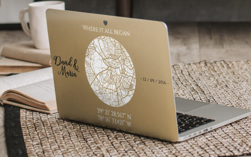 Stickers voor laptop waar het allemaal begon