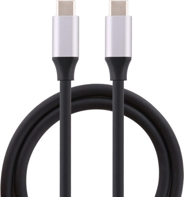 USB-C naar USB-C kabel - Oplader en data kabel - 3A snellader - 50 Centimeter kort - Oplaadkabel - zwart