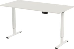 Vestland - Zit-sta Bureau Elektrisch In Hoogte Verstelbaar - Conform ARBO-norm - Geheugenfunctie - 160 x 80 CM - Dubbele Motor - Wit