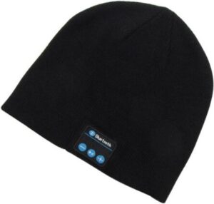 WiseGoods - Premium Bluetooth Speakermuts - Bluetooth Beanie - Wintermuts - Bluetooth Headset Muts - Ingebouwde Koptelefoon - Ingebouwde Bluetooth Koptelefoon - Zwart