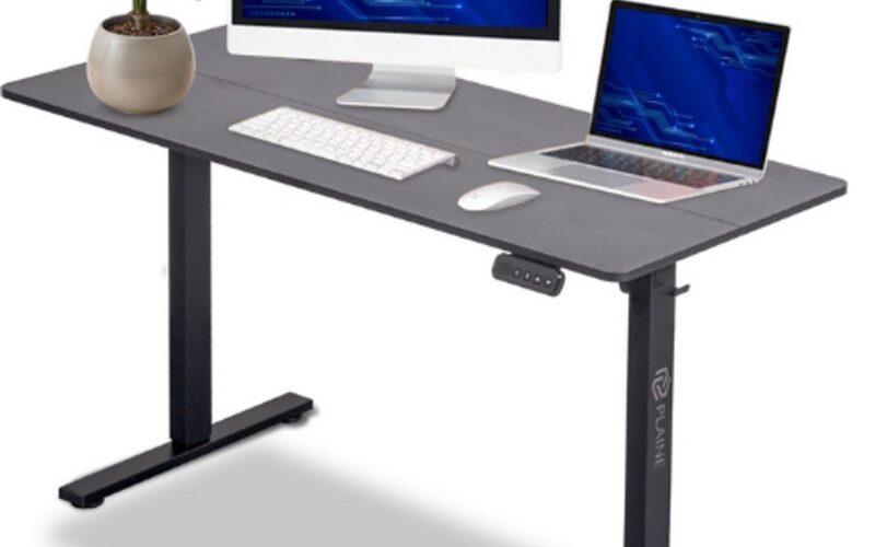 Zit Sta Bureau Elektrisch Verstelbaar - Incl. Geheugen Standen - Incl. Kabelgoot - 140 x 60 cm - Mat Zwart