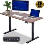 Zit Sta Bureau Elektrisch Verstelbaar - Incl. Geheugen Standen - Incl. Kabelgoot - 140 x 60 cm - Rustic Bruin