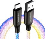 imoshion Kabel - Lichtgevende USB C naar USB A Kabel - 1 meter - RGB - USB-C Oplader Kabel - Meerkleurig