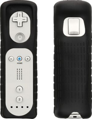 kwmobile game console hoes geschikt voor Nintendo Wii Remote Controller hoesje - Siliconen case voor game controller - Afstandsbediening spelcomputer cover in zwart