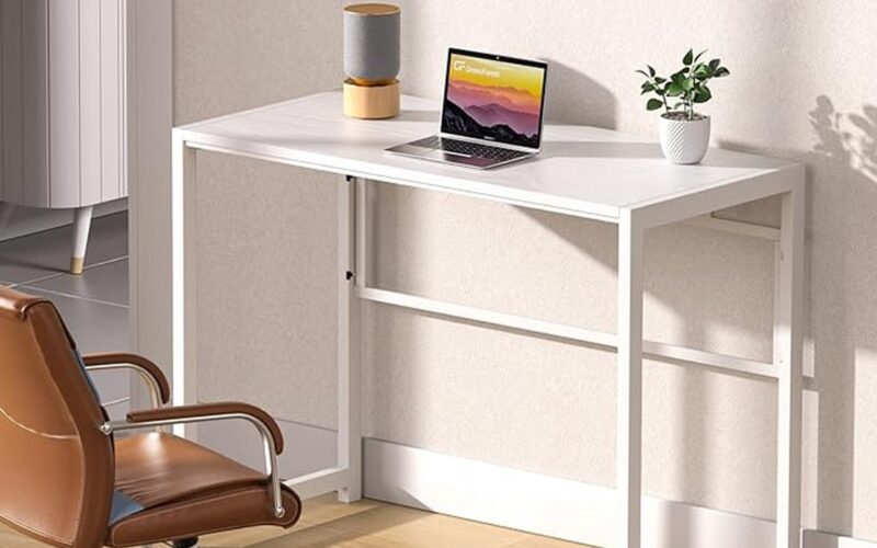 monitorstandaard, pc-tafel, gamingtafel voor thuiskantoor, Bureau, computertafel 48D x 100W x 77H centimetres