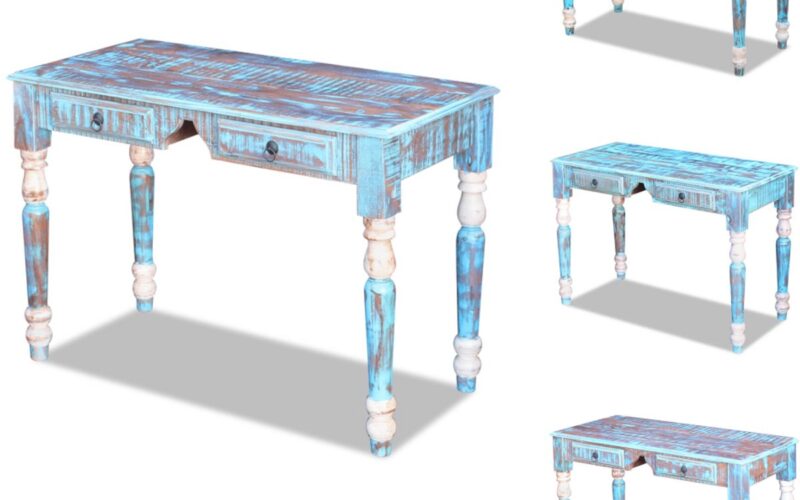 vidaXL Bureau - Bureaus - Computerbureau - Computerbureaus - Bureau massief gerecycled hout