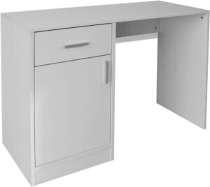 vidaXL - Bureau - met - lade - en - kastje - 100x40x73 - cm - wit
