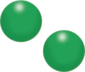 2 stuks stressbal om hand, pols of onderarm te versterken - Groen
