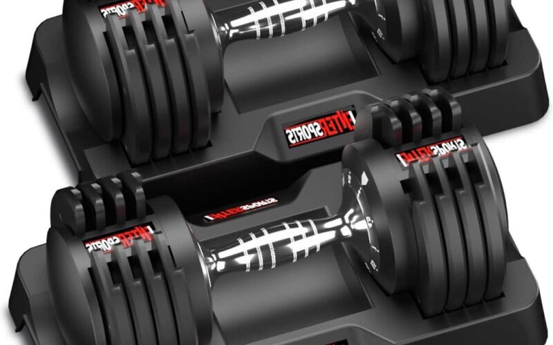 Dumbbells/Gewichten 12 kg verstelbare halters-set - ruimtebesparing - antislip handvat - 5 gewichtsniveaus - lichaamstraining - thuis, kantoor, sportschool