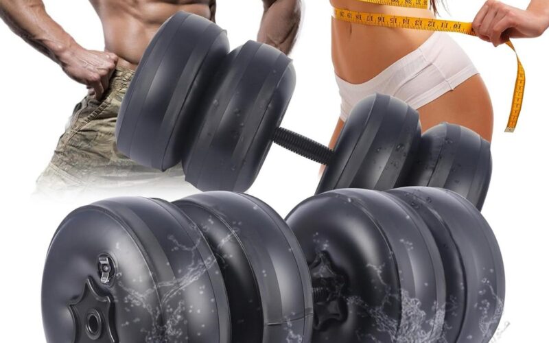 Dumbbells/Gewichten set van 10 ~ 35 kg verstelbare fitness-halters voor thuis 2-in-1 met water gevulde halters reishalters draagbaar veilig watervrije gewichten halter