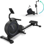 Flowsense Inklapbaar Roeiapparaat - Roeimachine - Geluidsstil - Magnetische Roeitrainer Fitness - 16 Weerstandniveaus - LCD Monitor