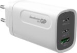 GP GPWCGM3AWHUSB254 USB-oplader 65 W Thuis Aantal uitgangen: 3 x USB, USB-C bus (Power Delivery)