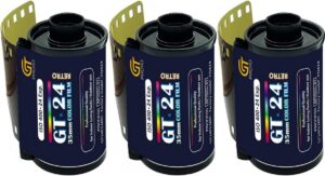 GT Photo Pellicule Couleur GT24FILM 35mm - Lot de 3 Films 24 Poses - Idéal pour Photographie, Développement et Impression de Qualité