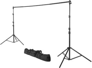 Hama Foto-achtergrondsysteem voor in de studio en onderweg, 158-295 cm, uitschuifbaar