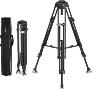 Heavy Duty Carbon Fiber Statief 72" FreeBlazer Professional Tripod - One-Step Height Adjustment - 75 mm Kom - Belasting tot 25 kg - Camera Camcorder - 4167