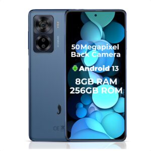 Hot Pepper K82A Smartphone - Android Mobiele Telefoon - 256 GB Geheugen - 8 GB RAM - 120 Hz - Octa-Core Processor - inclusief Hoes