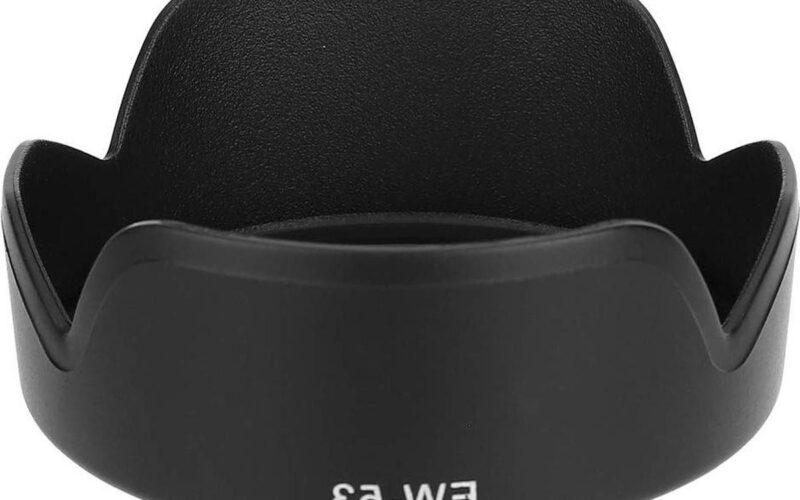 Kunststof Zonnekap EW-53 kwaliteit voor M10 EF-M 35-63 mm (15-45 mm) - Bescherming tegen zonlicht .