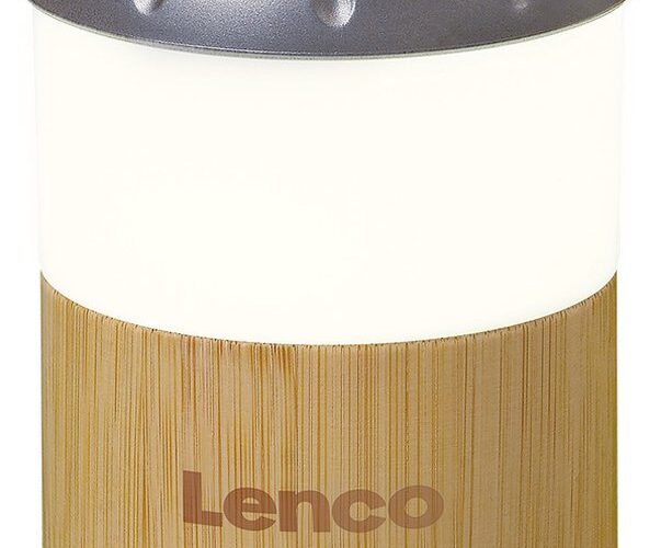LENCO BTL-030BA - Lantaarn met ingebouwde Bluetooth® speaker - Bamboo