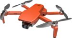 LUXWALLET SkyVortex - 5 Ghz WiFi GPS Drone - 2 Axis Gimbal Drone - Micro SD tot 128GB - Return To Home - 50x Zoom - 1000M Afstand - Smart Follow & Bedienen met Handgebaren - Oranje