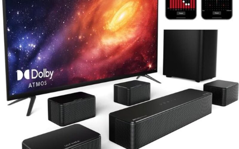 Luxe Soundbar - Met Subwoofer - Home Cinema Set - Ingebouwde Subwoofer - Voor TV - Draadloos - Set - Bluetooth - 460W - Zwart