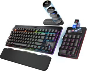 Mountain Everest Max RGB Gaming Keyboard - Modulaire Mechanische Gaming Toetsenbord - Duits QWERTZ Toetsenbord - Verwisselbare en Verplaatsbare Toetsen - USB