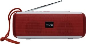 NJS 044 - Bluetooth speaker - Muziek box - Draadloos - LED disco lampen - 10 watt - Rood
