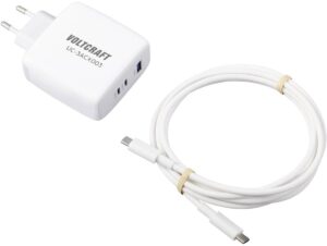 VOLTCRAFT UC-3ACX003 USB-oplader 120 W Binnen Uitgangsstroom (max.) 5 A 3 x USB-C, USB-A GaN