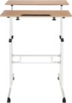 WORKSTATION I | 80x60 - Zit- Sta bureau Wit / eik