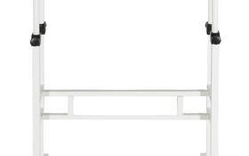 WORKSTATION I | 80x60 - Zit- Sta bureau Wit / eik