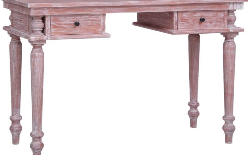 vidaXL - Bureau - 115x50x78 - cm - massief - mahoniehout