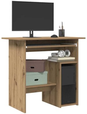 vidaXL Bureau - 80x45x74 cm - Artisanaal Eiken Bureau - Bureaus - Bureau - Bureau