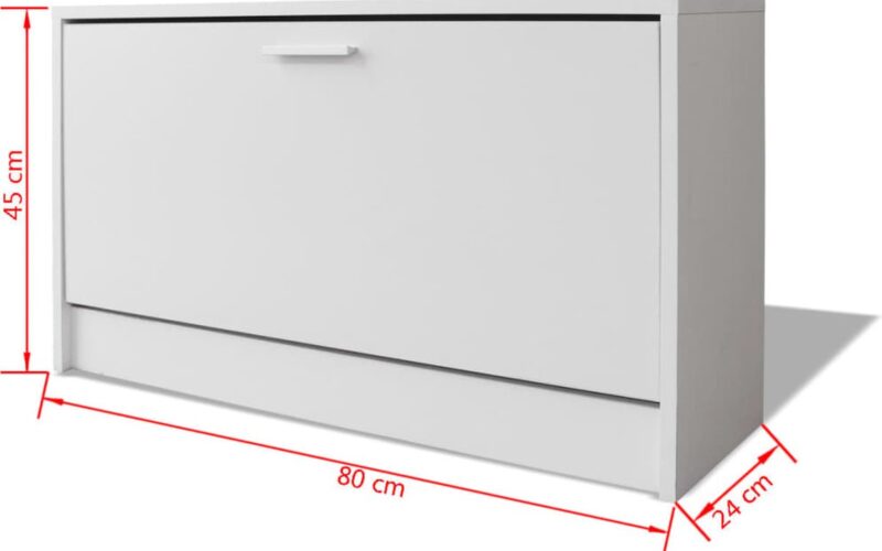 vidaXL - Bureau - met - lade - en - kastje - 100x40x73 - cm - wit